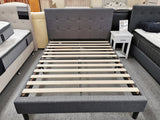 Shirley King Single Bed and S/M Euro Top Pocket Spring Mattress