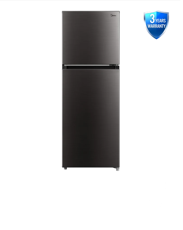MIDEA MEET 236L Top Mount Fridge Freezer 3 Years Warranty -Jazz Black