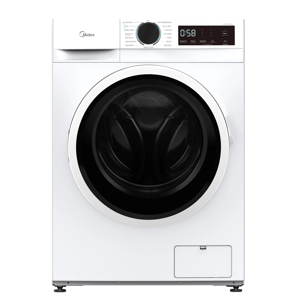 Midea 8KG Wash/5KG Dryer Front Load Combo Two In One - 3 Yrs Warranty