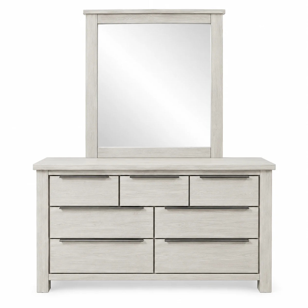 Aspen Solid Wood White Wash Queen Bedroom Suite