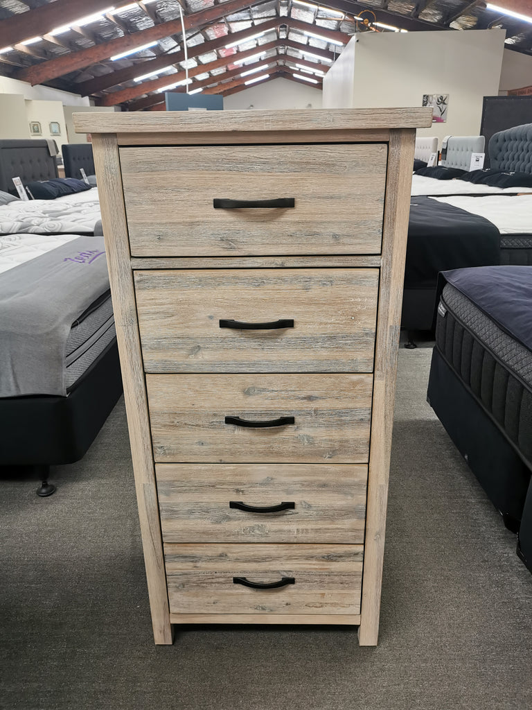 Ballman Slimboy Solid Pine Wood White Washed and Rustic