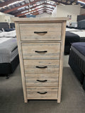 Ballman Slimboy Solid Pine Wood White Washed and Rustic