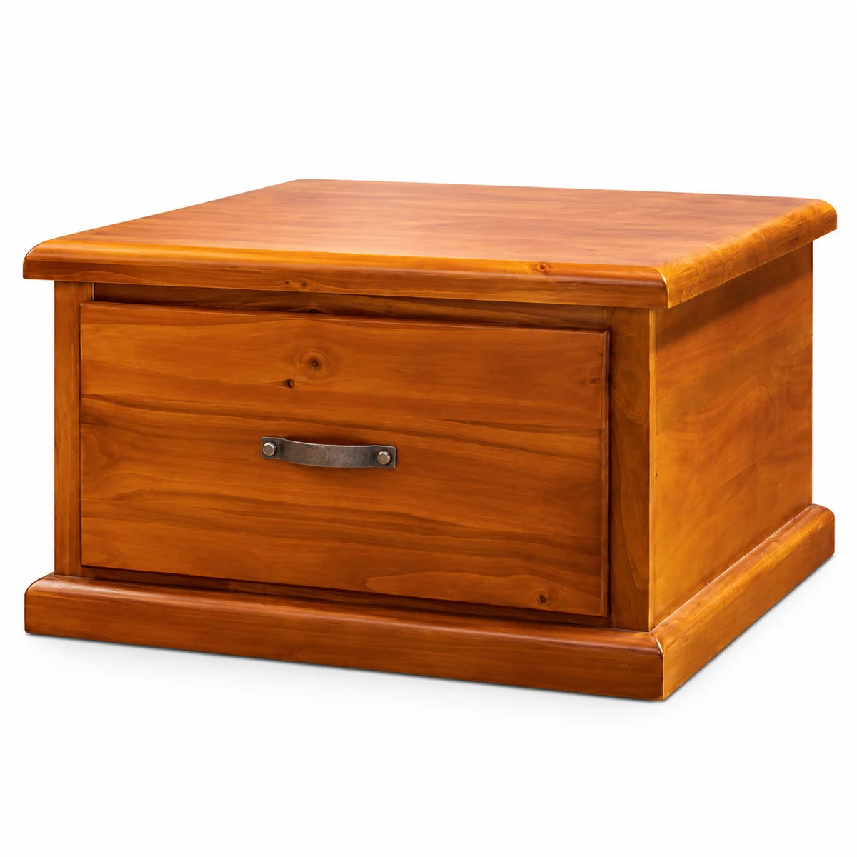 Fergus Solid Wood Lamp Table with Drawer