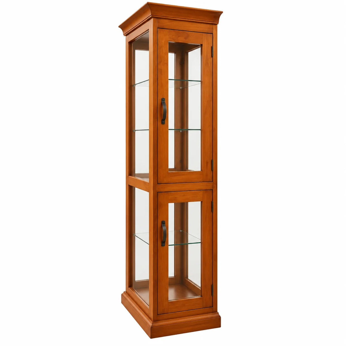 Fergus Solid Wood Glass Display Cabinet