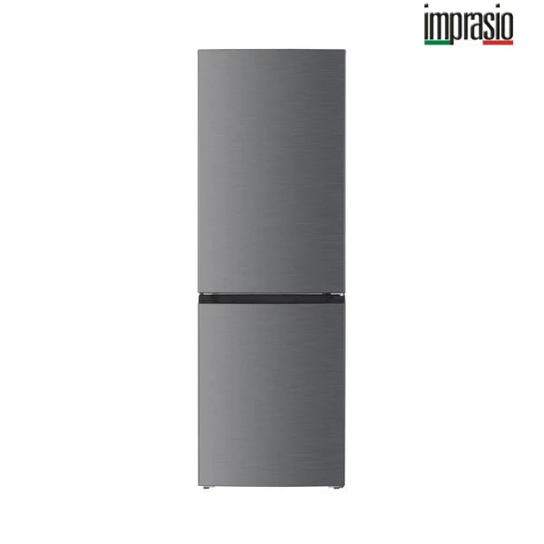 Imprasio 253L Bottom Mount Fridge Freezer Stainless Steel - IMFF253SS - 3 Yrs Warranty