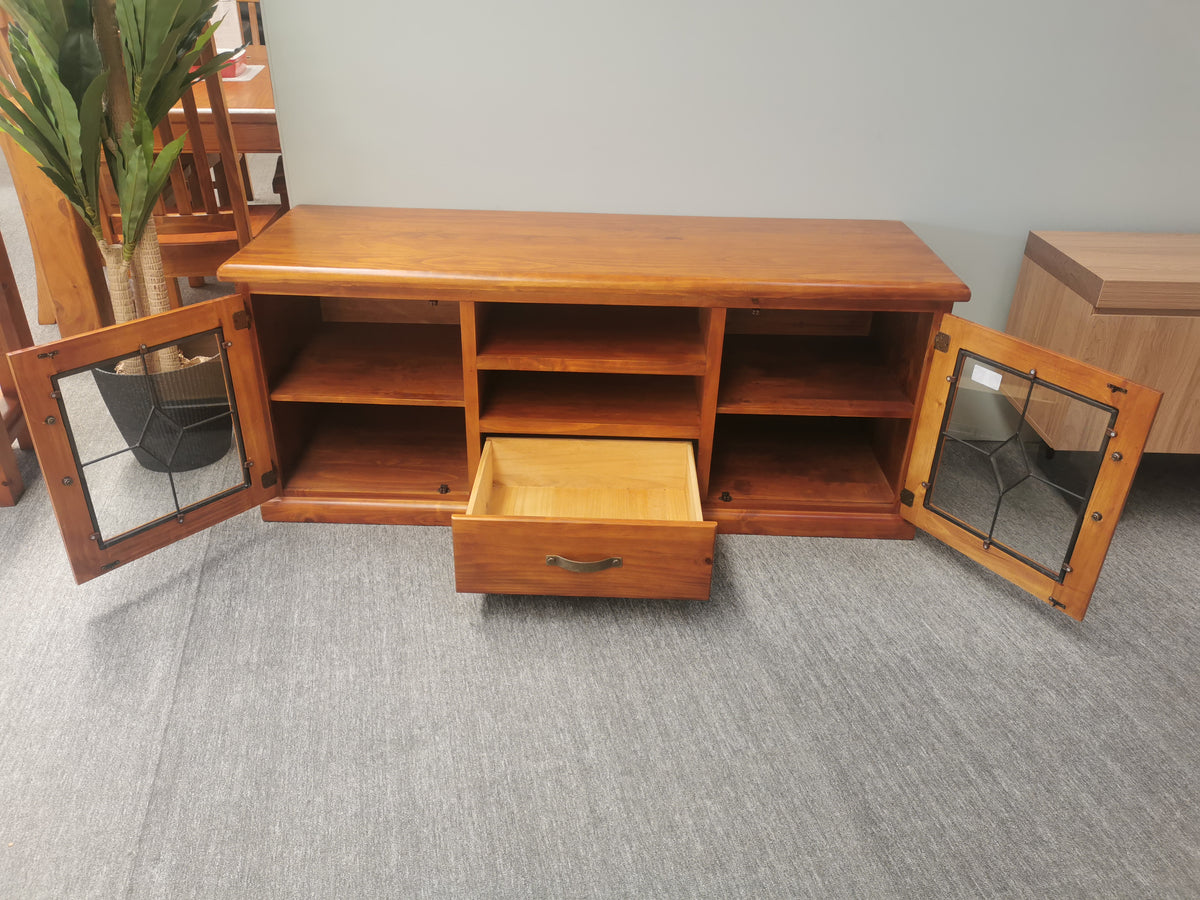 Felton Rustic Solid Wood Entertainment Unit