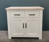 Ashland White Wash Solid Wooden Buffet - 0.9M