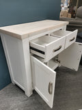 Ashland White Wash Solid Wooden Buffet - 0.9M