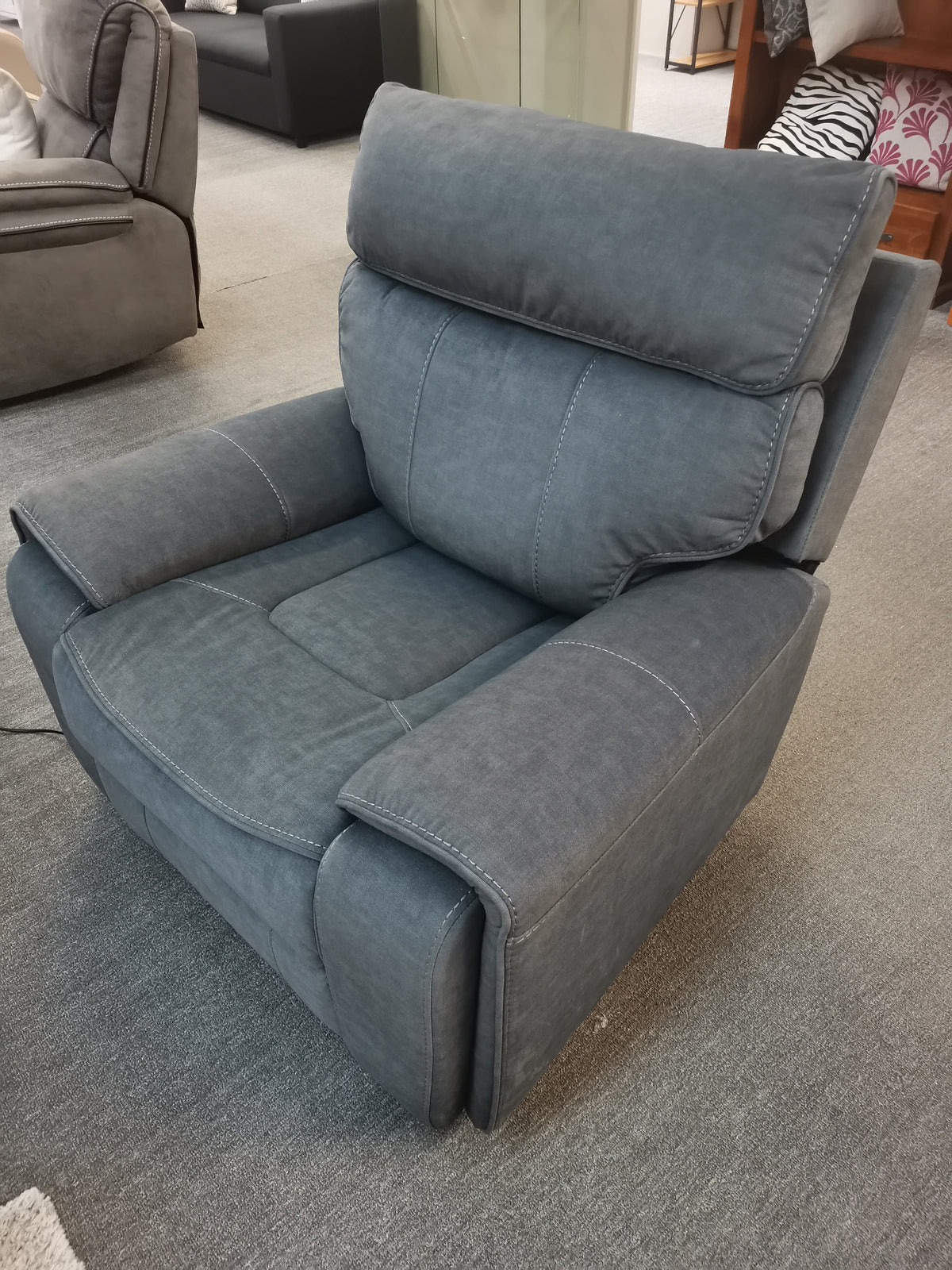 Little Rock Recliner Sofa with Power & USB Ports from