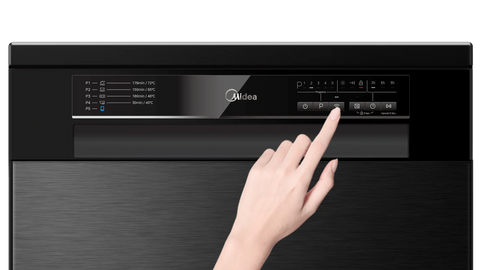 Midea 14 Place Setting Dishwasher Black Steel 3 - Year Warranty