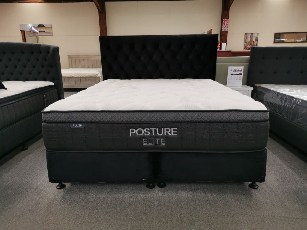Seattle Super King Bed 3PCS NZ Made Split Base, Headboard & Posture Elite Plush Mattress