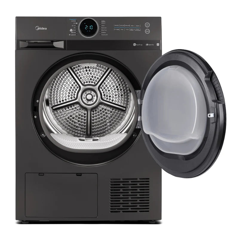 Midea 9KG Heat Pump Tumble Dryer - Smart Control - Black Color 9 Star Energy Rating 3 Yrs Warranty