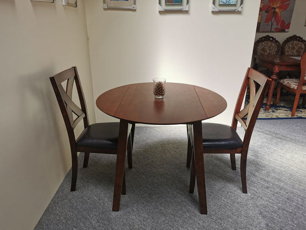 Hammis Dining Suite Round Table with 2 x Chairs – New Moon Furniture