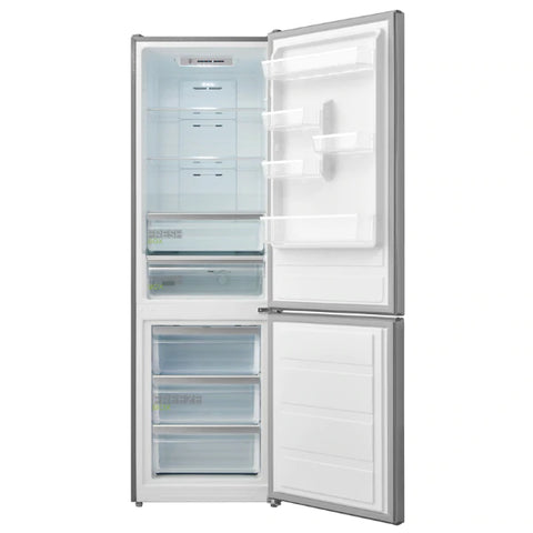 Midea 321L Fridge Freezer Stainless Steel