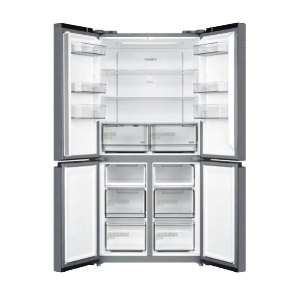 Midea 474L Cross Door / French Door Fridge Freezer Stainless Steel