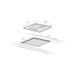 Midea 60cm Gas Cooktop Black Glass 60G40ME084-GFT - Midea | Home Appliances New Zealand