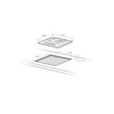 Midea 60cm Gas Cooktop Stainless Steel 60G40ME403-SFT - Midea | Home Appliances New Zealand