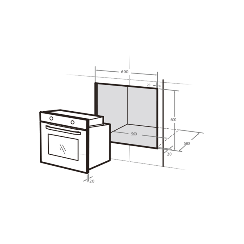 Midea 5 Functions Oven 65DME40004-BK - Midea | Home Appliances New Zealand