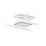 Midea 90cm Gas Cooktop Stainless Steel 90G50ME005-SFL - Midea | Home Appliances New Zealand