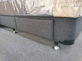 Sleepmax NZ Made King Single Base with Built-in 2 Drawers, 4 Colours Available