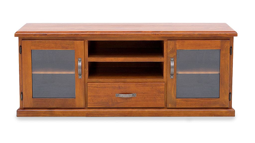Felton Rustic Solid Wood Entertainment Unit