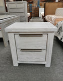 Amanda 4PCS Bedroom Suite Solid Wood White Wash in Queen/ King from