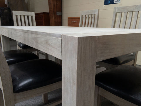 Amanda 7PCS Dining Suite 1.8m Table with 6 Chairs