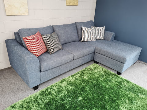 NZ Made Corner Lounge Suite With Reversible Chaise - Apollo