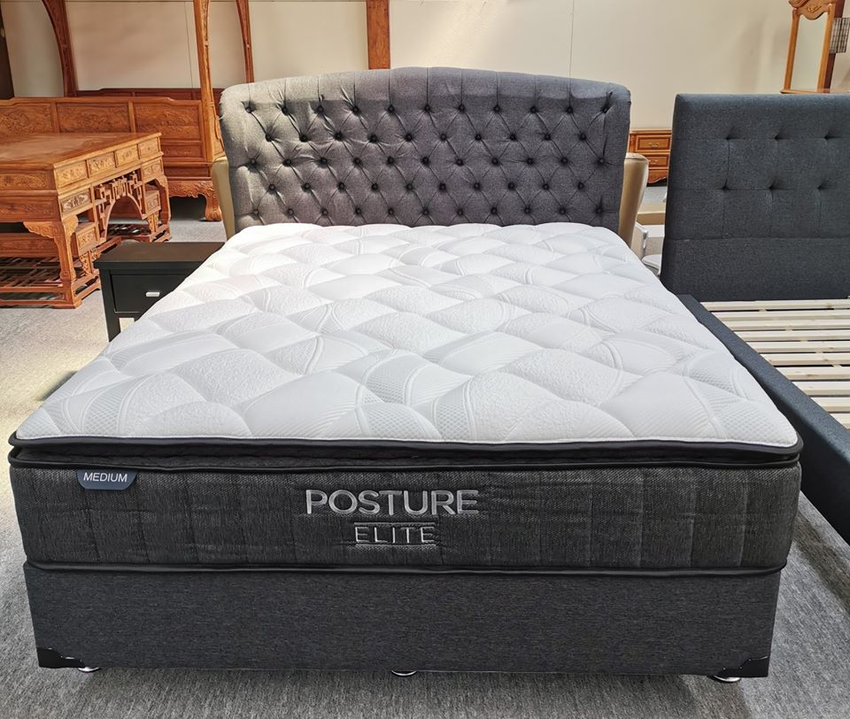 King Bed 2pcs NZ Made Split Base with Posture Elite Medium King Mattress