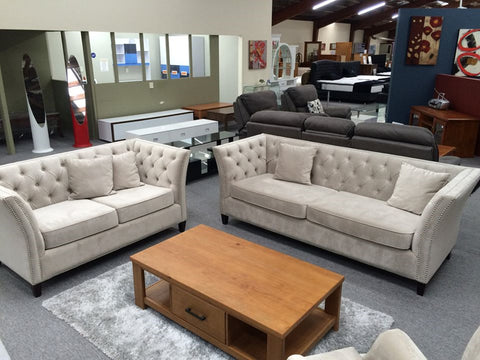 Woodley Fabric Lounge Suite 2+3 Seaters