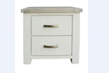 Ashland White Wash Solid Wooden Bedside