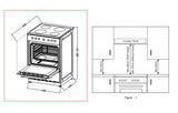 Midea 60cm Ceramic Cooktop Freestanding Stove