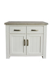 Ashland 2 Door 2 Drawer Buffet 0.9M – White Wash Solid Pine