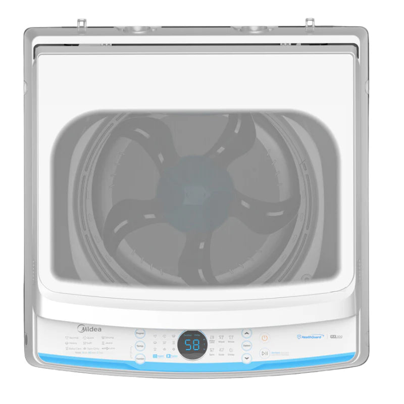 Midea 10KG Top Load Washing Machine with Health Guard - White Color 3 Yrs Warranty