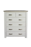 Ashland 6PCS Bedroom Suite Solid Wood White Wash in Queen/ King from