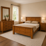 Woodgate Rustic Solid Pine 5 Piece Bedroom Suite | Queen, King & Super King from