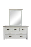 Ashland 6PCS Bedroom Suite Solid Wood White Wash in Queen/ King from