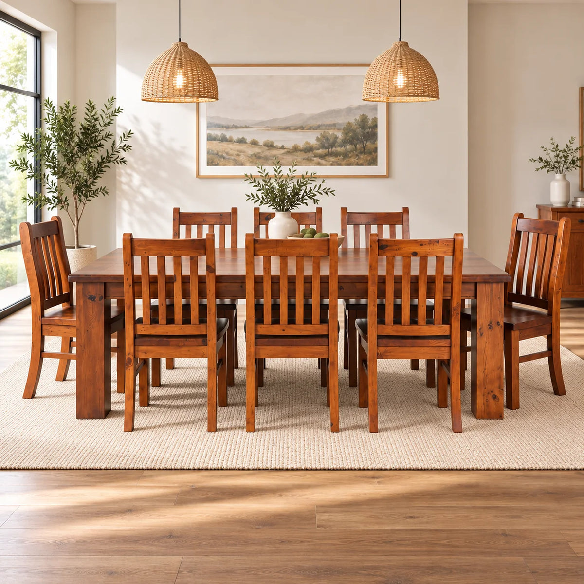 Fergus Solid Pine Dining Suite