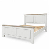 Ashland Solid Wood White Wash Coastal Queen Bedroom Suite