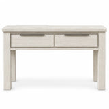 Aspen Solid Wood White Wash 2 Drawer Hall Table