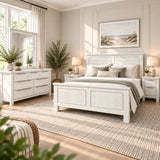 Aspen Solid Wood White Wash King Bedroom Suite