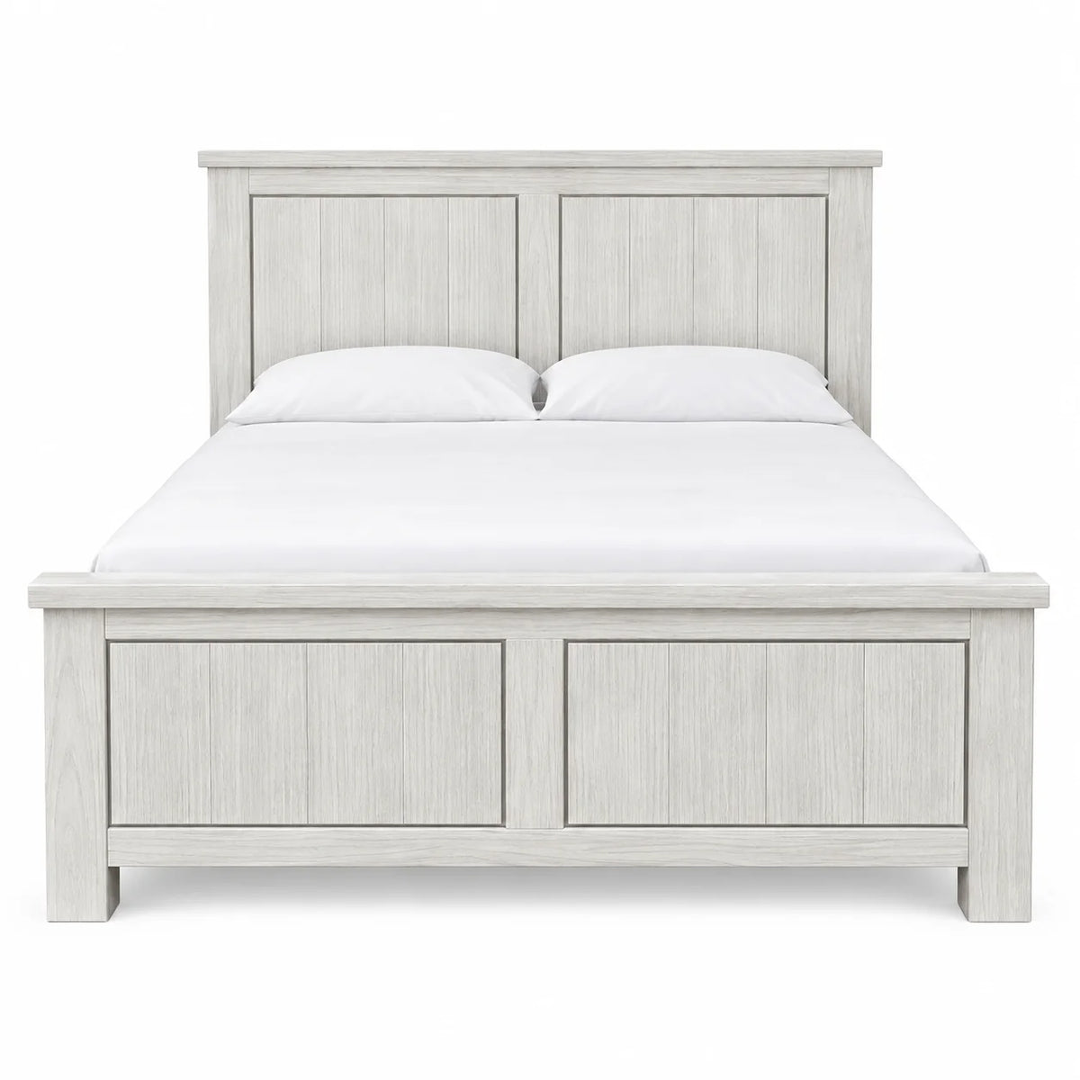 Aspen Solid Wood White Wash Queen Bedroom Suite