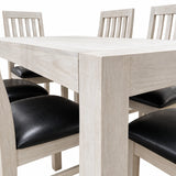 Aspen Solid Wood White Wash Dining Suite