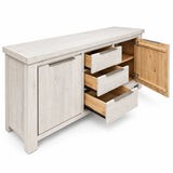 Aspen Solid Wood White Wash Buffet