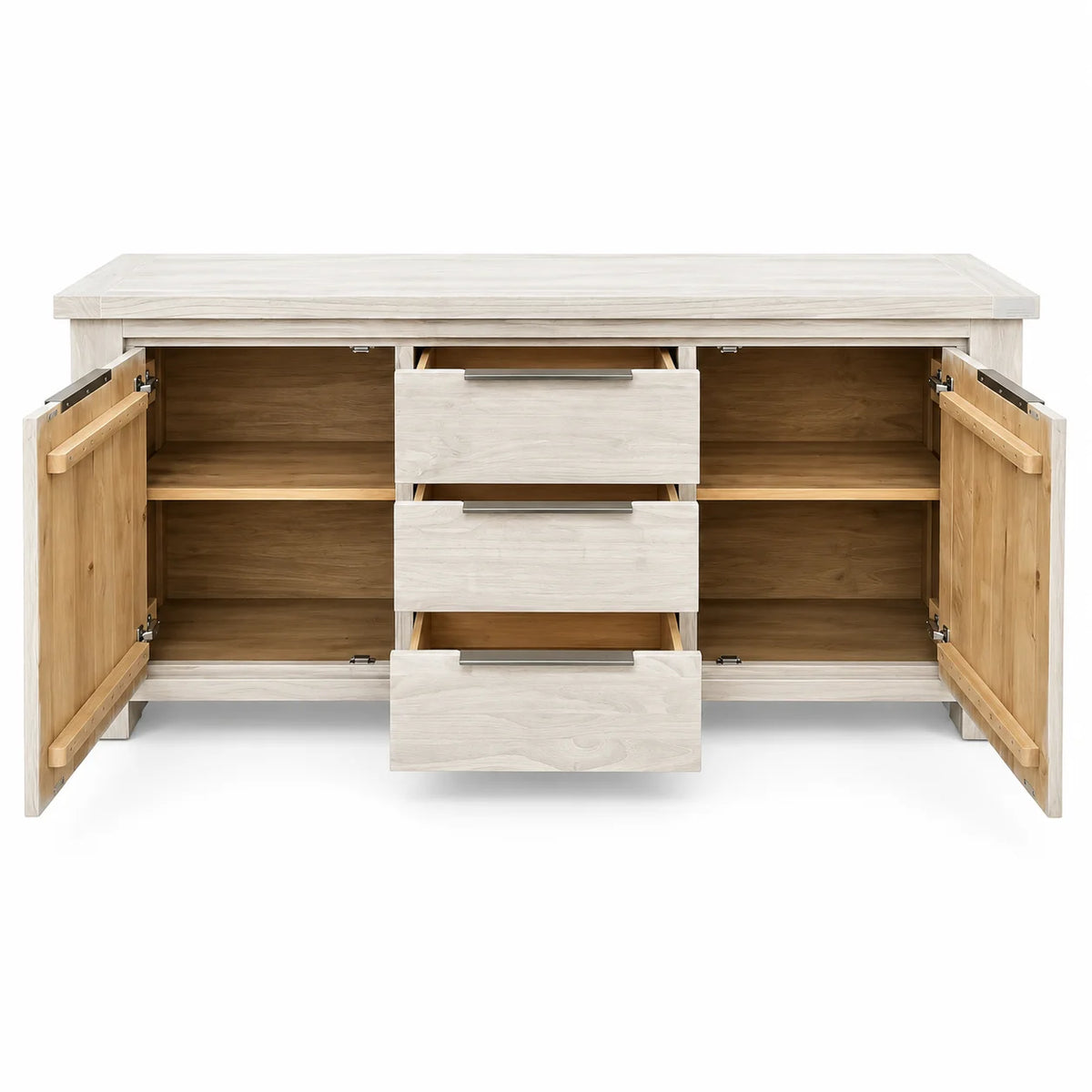 Aspen Solid Wood White Wash Buffet