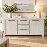Aspen Solid Wood White Wash Buffet