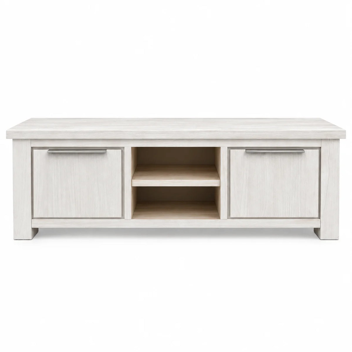 Aspen Solid Wood White Wash TV Unit