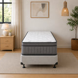 Atlanta 5 Zone Pocket Spring Single Mattress & NZ Made Bed Base