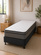 Atlanta 5 Zone Pocket Spring King Single Mattress & NZ Made Bed Base
