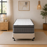 Atlanta 5 Zone Pocket Spring Single Mattress & NZ Made Bed Base
